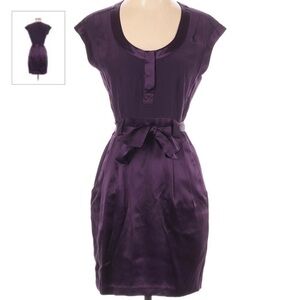 NANETTE LEPORE 100% Silk Tie Waist Dress with Pockets Size 8 Like new